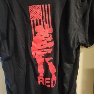 Grunt Style RED Remember Everyone Deployed V Neck Black 3xl XXXL